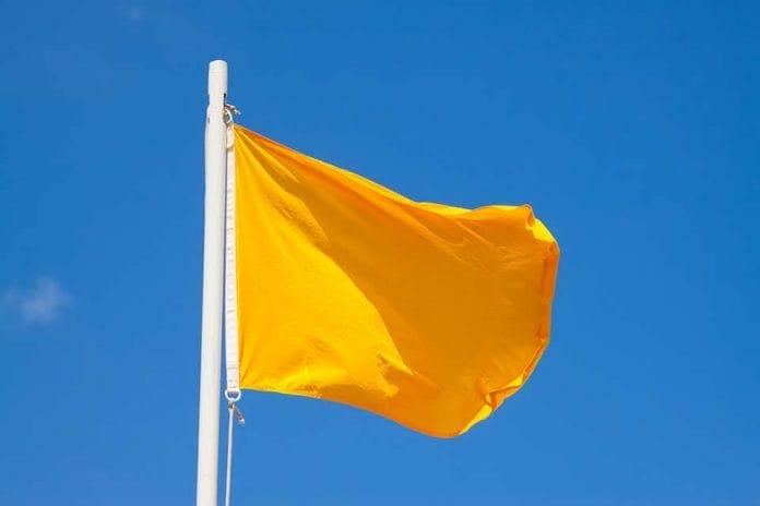 Yellow Beach Flag