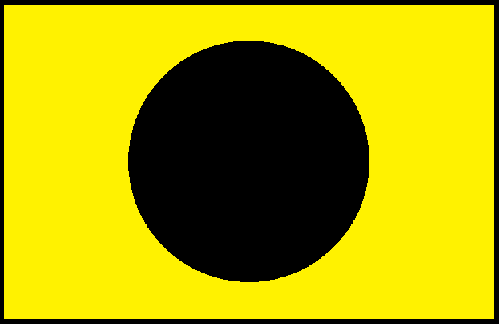 Yellow Blackball Flag